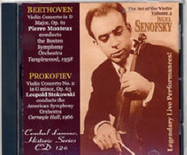 Cembal d'amour CD 126, Berl Senofsky, Violin, Vol. 3